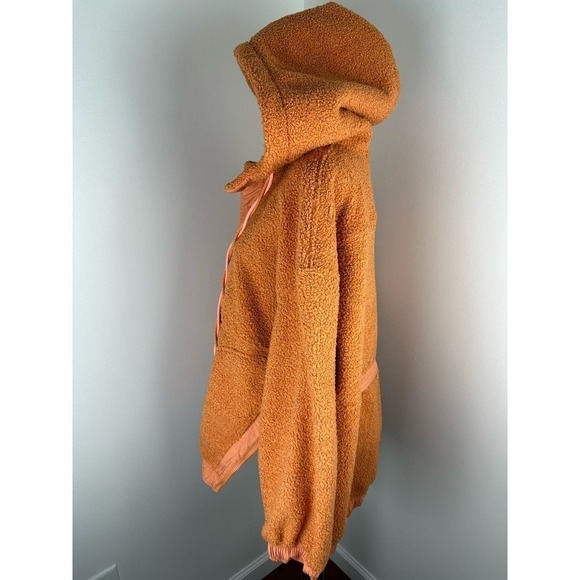 NWOT Free People Fuzzy Was She Fleece Pullover Cooper size XS - Picture 9 of 11
